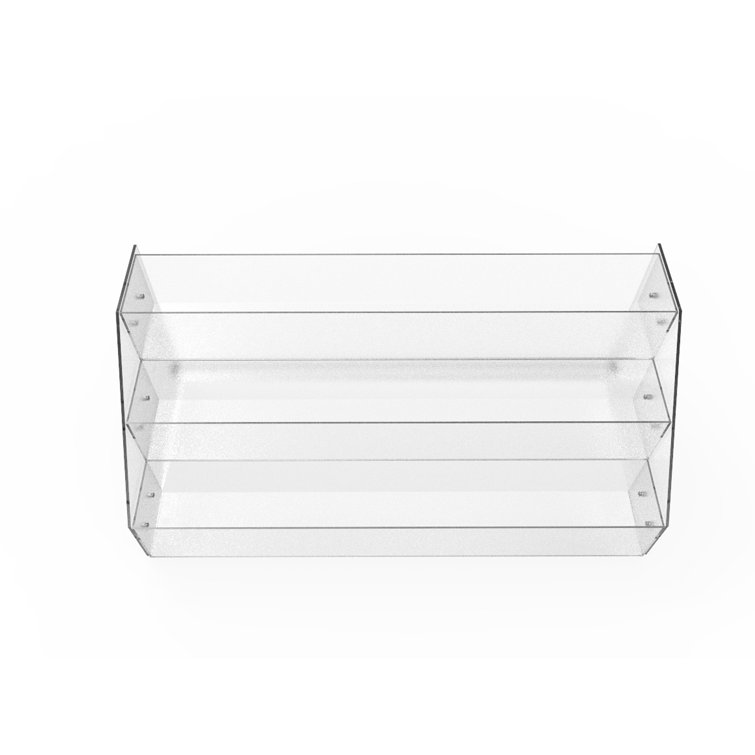 Fixturedisplays® Acrylic Candy Bin 3 Tier Literature Rack Dry Food Display Plexiglass Retail Bin